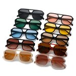 Sunglasses - Manufacturer Square Double Nose Retro Red Large Unisex