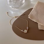 Bracelet - Manufacturer 18K Gold Plated Shell Flower Zircon Adjustable