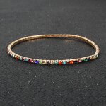 Bracelet - Manufacturer Multi Color Diamond Inlaid Elastic Daily Matching