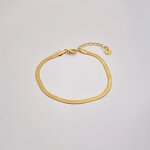 Bracelet - Manufacturer PVD 18K Gold Stainless Steel Twist Figaro Snake