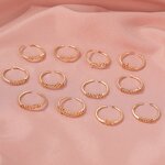 Ring - Manufacturer 12 Constellations Open Lucky Zodiac Gold Best Friend