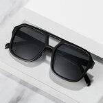 Sunglasses - Manufacturer Square Double Nose Retro Red Large Unisex