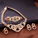 Jewelry Set - Manufacturer 5PCS Bollywood Gold Wedding Fine for Women
