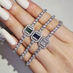 Bracelet - Manufacturer Luxury Classic Multi-color Tennis Bangle Fashion