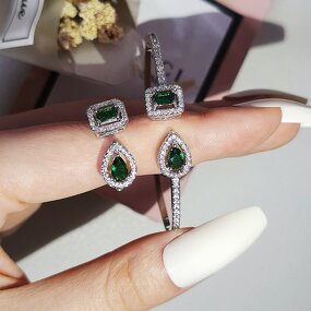 Bracelet - Manufacturer Micro Pave 3A Zircon Geometric Tennis Diamond