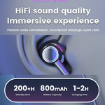 Neckband Headphones Manufacturer - BT 5.4 Gaming LED Display