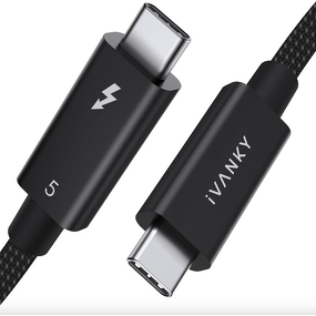 USB Cable - Manufacturer Thunderbolt 5 3.3ft 120Gbps 240W Premium Braided Metal