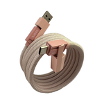 Charging Cable - Manufacturer 3-in-1 Nylon Braided iOS Type-C Micro-USB Ports