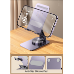Tablet Stand - Manufacturer 360° Foldable Aluminum iPad Laptop Desk Accessory