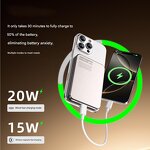 Power Bank - Manufacturer 5000mAh Magnetic Wireless 20W Type-C Port