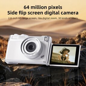 Digital Camera - Manufacturer 4K 64MP 180° Flip 16X CMOS AF Vlogging OEM ODM