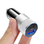 Car Charger - Manufacturer 20W Quick Charge 3.0 2-Port USB Box Phone Consumer