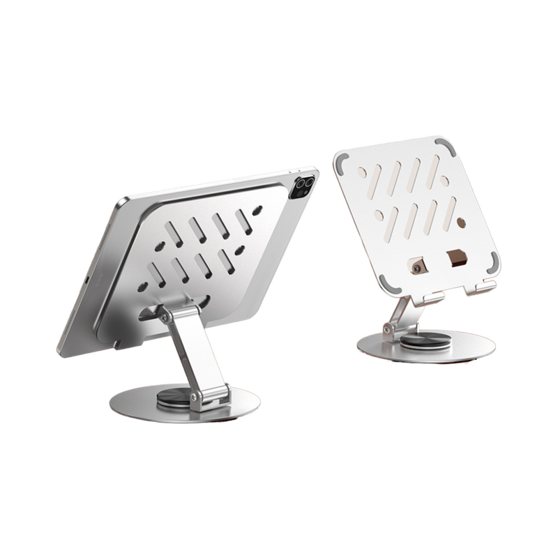 Tablet Stand - Manufacturer All-Metal 360° Multi-Angle Acrylic Base Desktop Floor