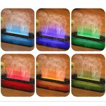 Aroma Diffuser - Manufacturer Rainbow USB Humidifier Fire Flame Remote Essential Oil