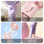 Misting Fan - Manufacturer Mini USB 4 Speed Water Mist Spray Handheld Travel