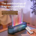 Aroma Diffuser - Manufacturer New Rainbow Fire Flame USB Humidifier Remote Essential