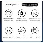 USB Cable - Manufacturer Thunderbolt 4 0.3-1M 40Gbps 8K 240W GPU SSD Metal