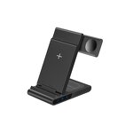 Wireless Charger - Manufacturer 3-in-1 Foldable 15W QC2.0 Type-C Phone Watch Earphone