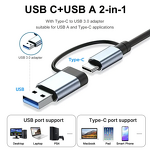 USB Hub - Manufacturer USB3.0 4-Port Type-C Splitter MacBook PS4/5 Surface