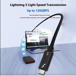 USB Cable - Manufacturer USB4 Thunderbolt 5 240W 120Gbps 16K60Hz EGPU Metal