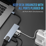 USB C Hub - Manufacturer 5-in-1 4K HDMI Ethernet USB3.0/2.0 PD MacBook iPad