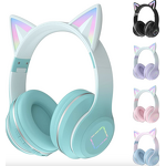 Wireless Headphones - Manufacturer Cute Cat LED Light Stereo Sports Gaming Girl