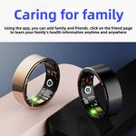 Smart Ring - Manufacturer Health Real-Time Heart Rate Sleep Activity Portable Charger