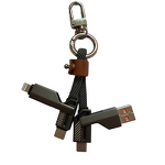Charging Cable - Manufacturer 3-in-1 3A Fast PVC Jacket Key Chain Mobile Power