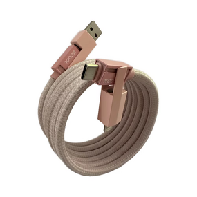 Charging Cable - Manufacturer 3-in-1 Nylon Braided iOS Type-C Micro-USB Ports