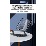 Tablet Stand - Manufacturer All-Metal 360° Multi-Angle Acrylic Base Desktop Floor