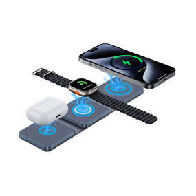 Wireless Charger - Manufacturer 3-in-1 Foldable Magnetic 5-15W Phones Watches Charger