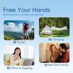 Neck Fan - Manufacturer Portable USB Bladeless Rechargeable Summer Cooling Mini