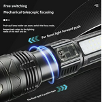 Laser Flashlight - Manufacturer 30W Aluminum Super-Bright Focusable Red Blue Lightweight