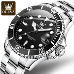Quartz Watch - Manufacturer OLEVS 5885 Luxury Stainless Steel Waterproof Luminous Men