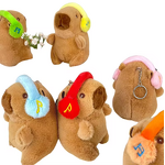 Plush Keychain - Manufacturer Capybara Blowing Bubbles Soft Anime Bag Pendant Wholesale