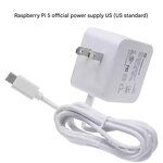 Power Supply - Manufacturer Raspberry Pi 5 Official 5V5A 27W USB-C Original Adapter
