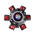 Stage Light - Manufacturer 120W Six-Arm LED Zoom DMX RGBWA IP33 Chrome DJ Disco