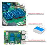 Heatsink Set - Manufacturer Raspberry Pi 5 Aluminum Alloy CPU Cooling Dissipation Set