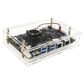 Acrylic Case - Manufacturer Banana Pi BPI-F3 Clear Transparent Shell Optional Cooling Fan