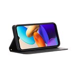 Phone Case - Manufacturer Vivo Y22s Calfskin Wallet Magnetic Solid Color Model Max