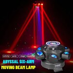 Stage Light - Manufacturer 120W Six-Arm LED Zoom DMX RGBWA IP33 Chrome DJ Disco