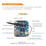 Development Board - Manufacturer Orange Pi Zero 2 1GB H616 BT WiFi IR Case Power HDMI