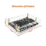 Acrylic Case - Manufacturer Banana Pi BPI-F3 Clear Transparent Shell Optional Cooling Fan