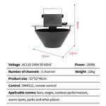 Confetti Machine - Manufacturer 1500W DMX Metal Hanging Remote Falling Spreader Wedding