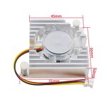 Cooler - Manufacturer Banana Pi BPI-R4 Aluminum Fins Heatsink PWM Active/Passive Fan