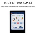 Development Board - Manufacturer 2.8" ESP32-S3 5-Point Touch 240x320 IPS LX7 Dual-Core