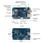 Development Board - Manufacturer Banana Pi BPI-M64 A64 2GB RAM 8GB eMMC Mini Single Board
