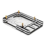 Protection Shell - Manufacturer Raspberry Pi 5 5-Layer Acrylic Case Aluminum/Copper Cooler