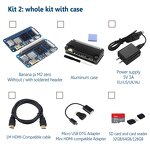 Development Board - Manufacturer Banana Pi M2 Zero H3 WiFi BT Pi Zero 2W Case Power