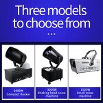 Snow Machine - Manufacturer 1500W/2000W Rotating Metal Remote Electric Festive Events